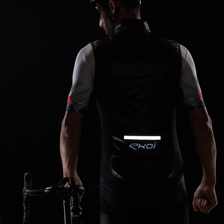 Gilet coupe-vent EKOI Perf WINDPROOF LIGHT LASER Noir
