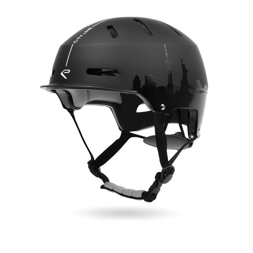 EKOI CITY LINE Black Helmet