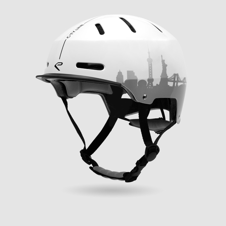 Casque EKOI CITY LINE BLANC