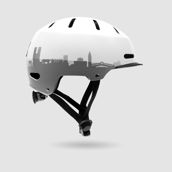 Casque EKOI CITY LINE BLANC