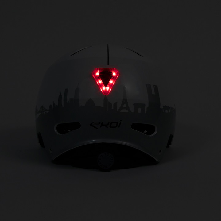 Casque EKOI CITY LINE BLANC