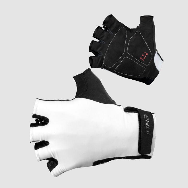 Gants velo start Gel blanc