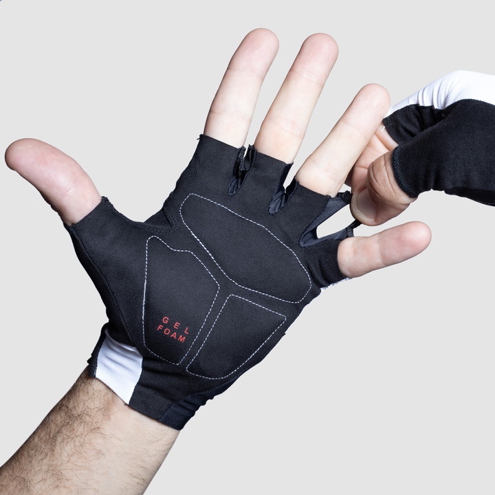 Gants velo start Gel blanc