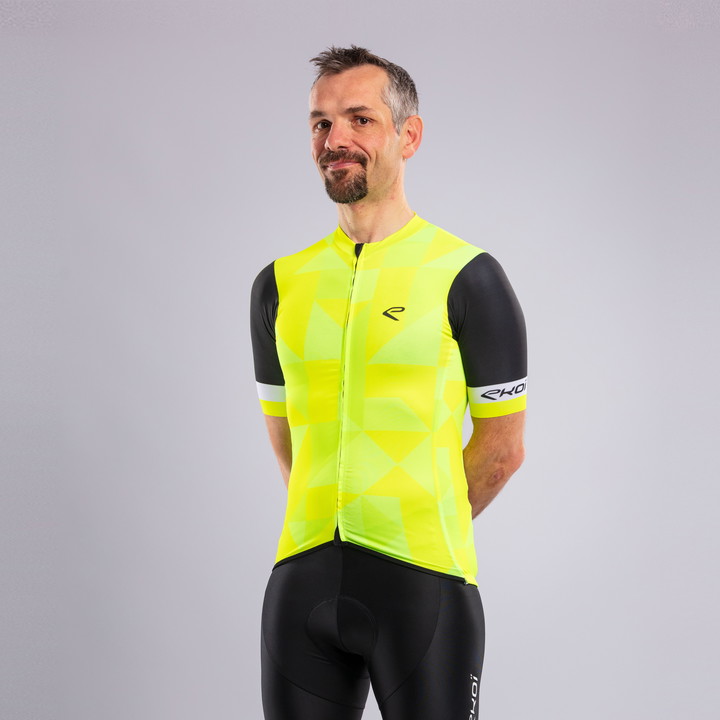 MAILLOT EKOI DIAMANT JAUNE FLUO