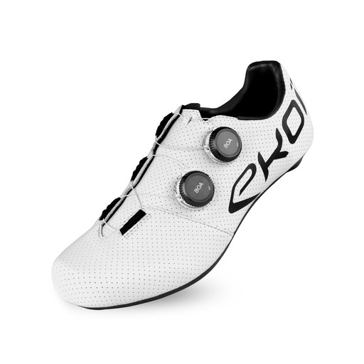 EKOI Racing C12 Pro Team Weiße Rennradschuhe