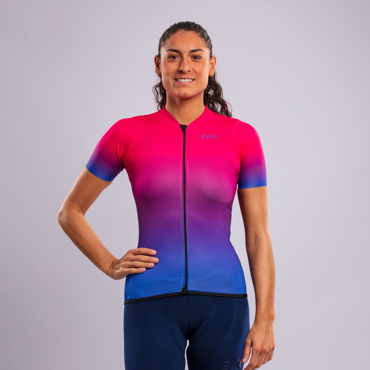 MAILLOT FEMME EKOI AQUARELLE ROSE 