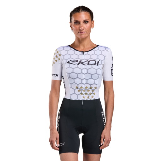 Fato de triatlo Mulher EKOI Racing GRAPHENE Branco