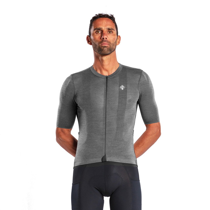 Maillot unisexe EKOI Racing Merinos Gravel Gris