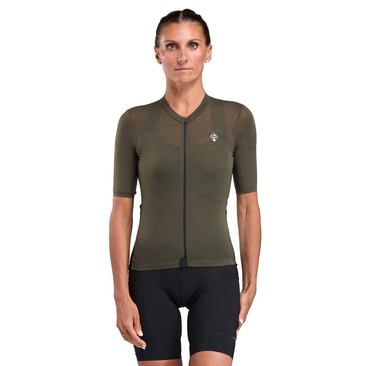 MAILLOT MERINOS EKOI GRAVEL KAKI