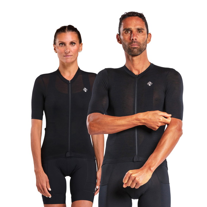 MAILLOT MERINOS EKOI GRAVEL NOIR