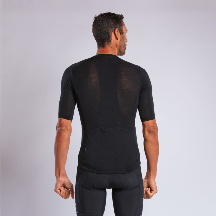 MAILLOT MERINOS EKOI GRAVEL NOIR