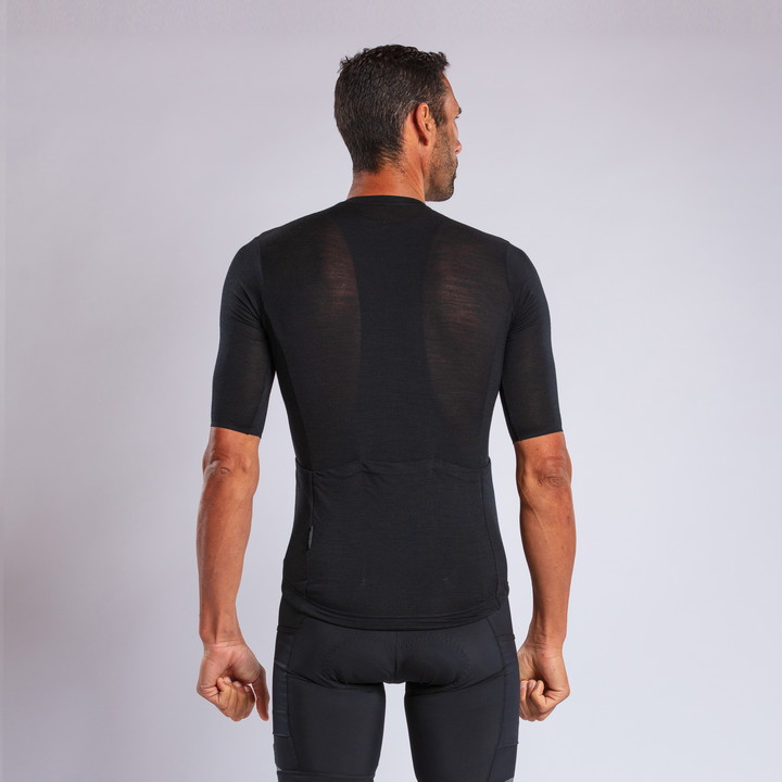 MAILLOT MERINOS EKOI GRAVEL NOIR
