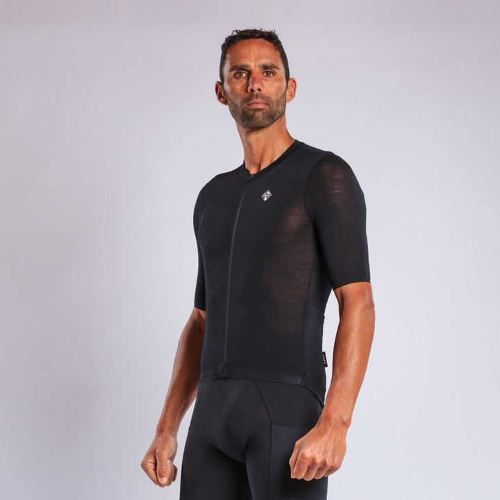 MAILLOT MERINOS EKOI GRAVEL NOIR