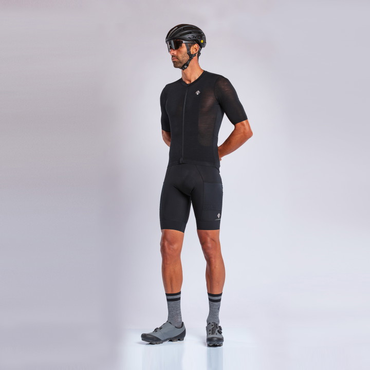 MAILLOT MERINOS EKOI GRAVEL NOIR