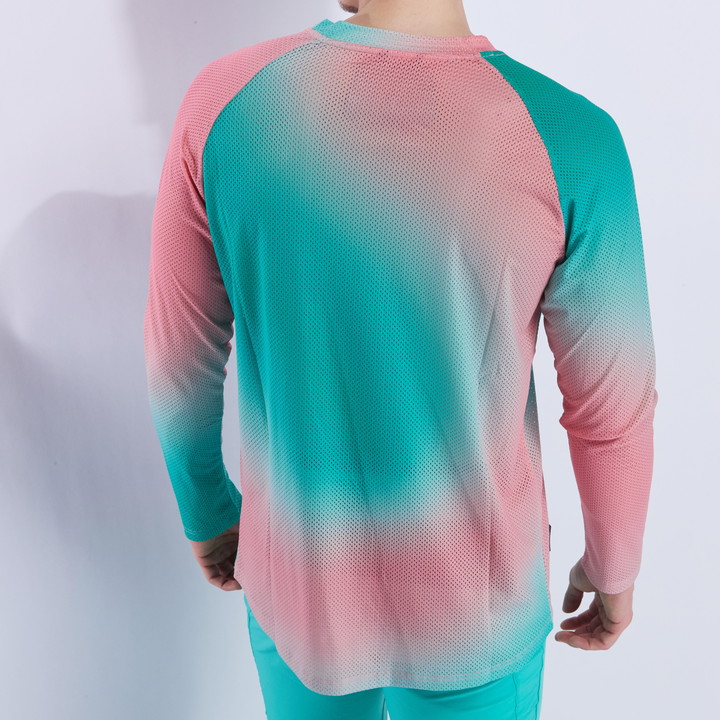 MAILLOT MANCHE LONGUES EKOI VTT RUTS N WAVES BLEU