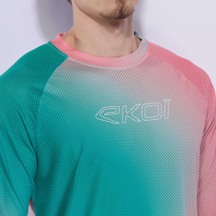 MAILLOT MANCHE LONGUES EKOI VTT RUTS N WAVES BLEU