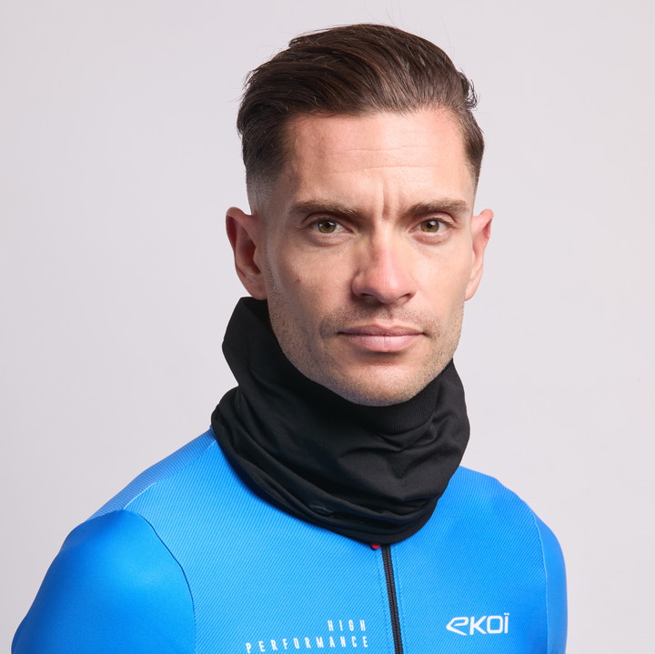 EKOI SEAMLESS BLACK NECK WARMER