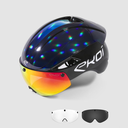 Casque EKOI Perf AERO16 LTD Holographique Bleu