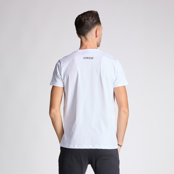 T-shirt EKOI Start Crew Bianco
