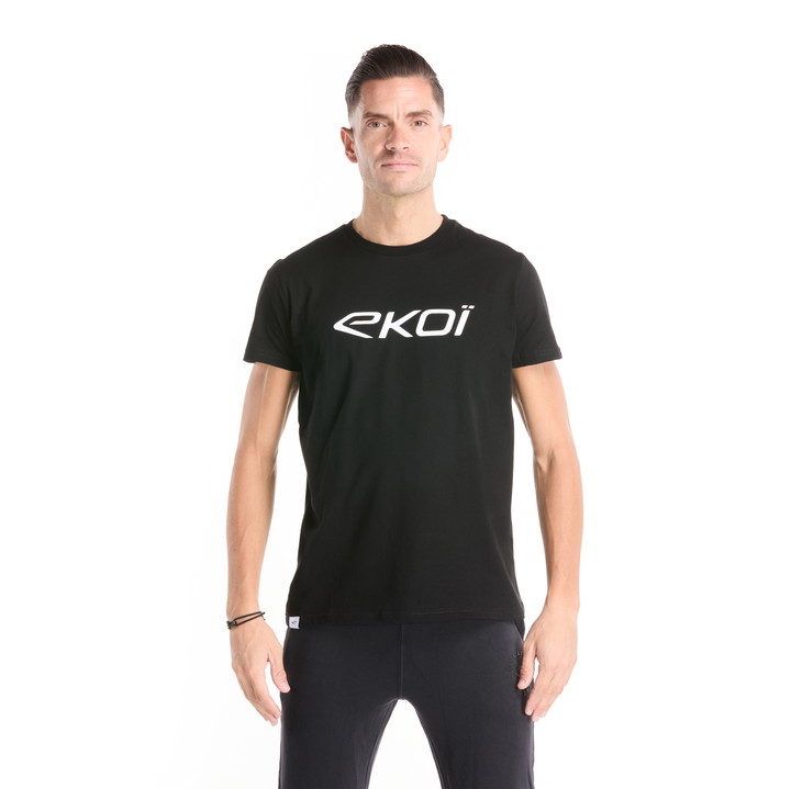 T-Shirt EKOI start Crew Zwart