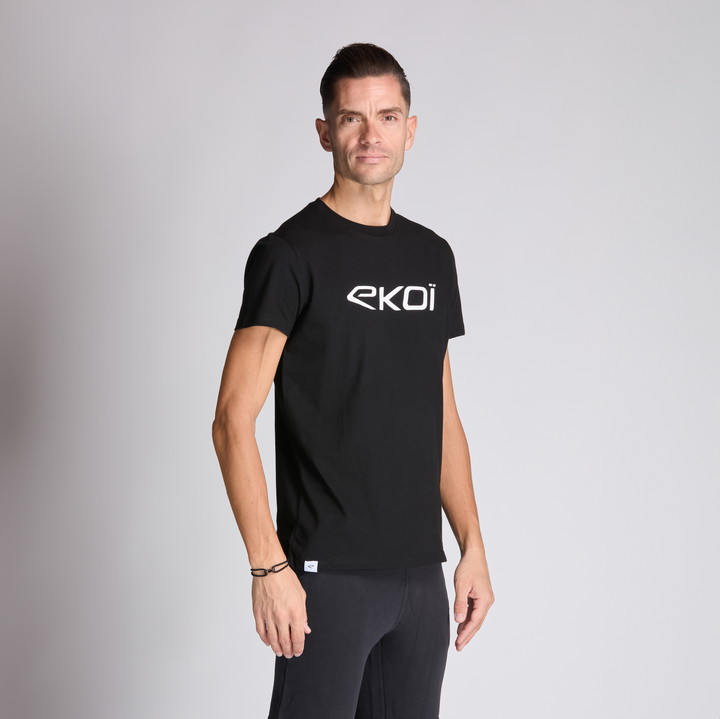 T-Shirt EKOI start Crew Zwart