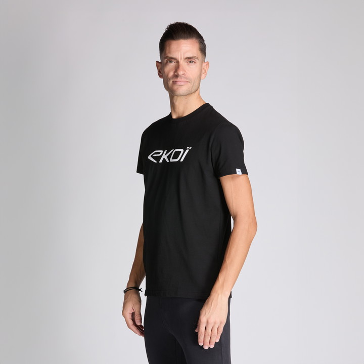 T-Shirt EKOI start Crew Zwart