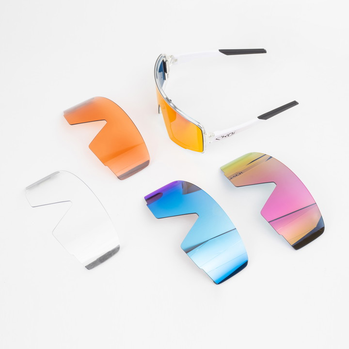LUNETTES EKOI OTTIMO MAGNETIC TRANSLUCIDE BLANC REVO ROUGE