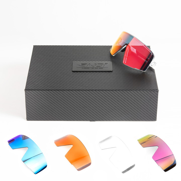 LUNETTES EKOI OTTIMO MAGNETIC TRANSLUCIDE BLANC REVO ROUGE
