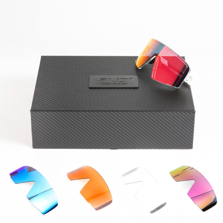 LUNETTES EKOI OTTIMO MAGNETIC TRANSLUCIDE BLANC REVO ROUGE