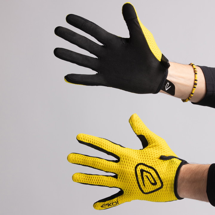 EKOI Racing R Yellow MTB Gloves