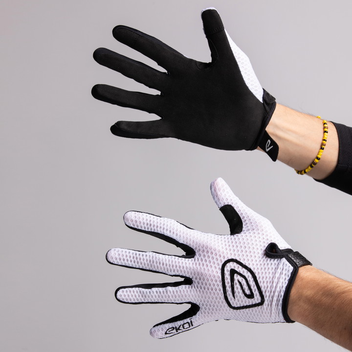 EKOI Racing R White MTB Gloves