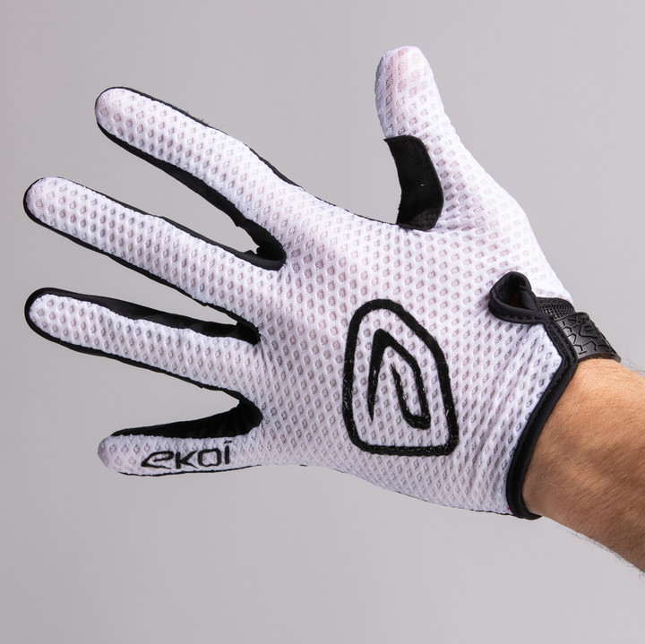 Handschoenen MTB EKOI Racing R Wit