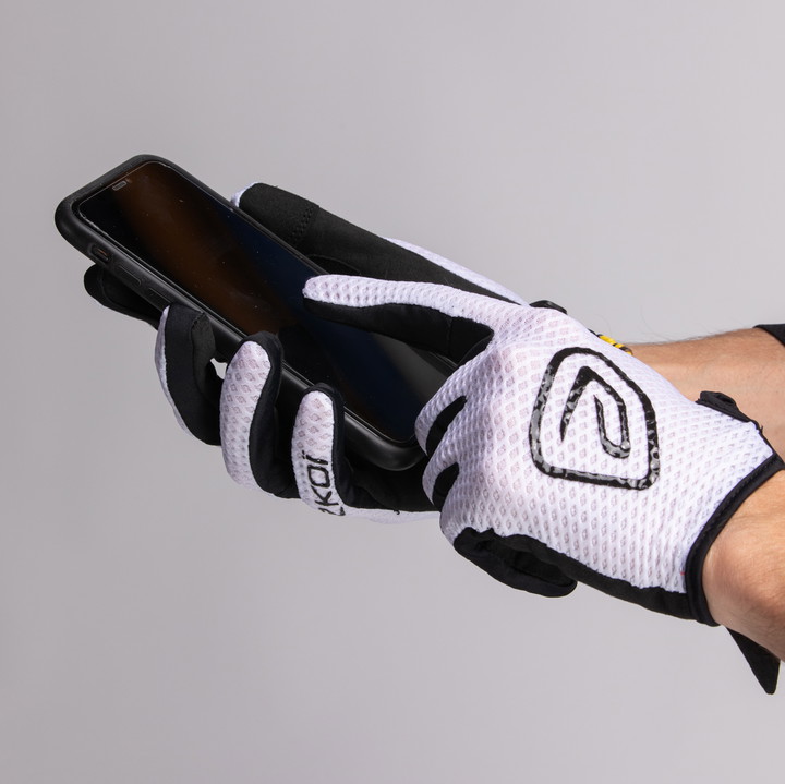 Handschoenen MTB EKOI Racing R Wit