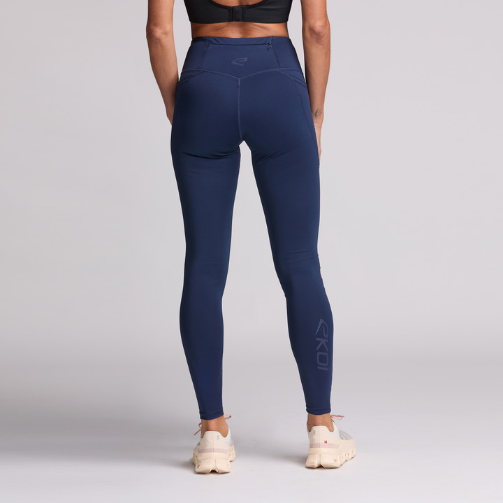 Legging femme EKOI Perf RUNNING Bleu marine