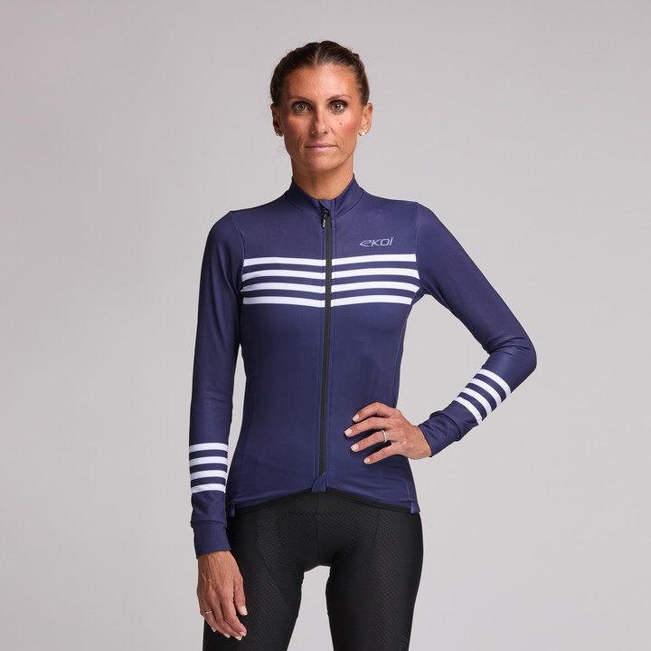 MAILLOT MANCHES LONGUES PERF MARIN BLEU W