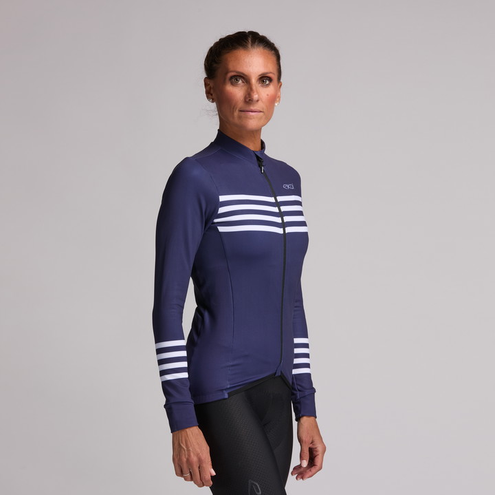 MAILLOT MANCHES LONGUES PERF MARIN BLEU W