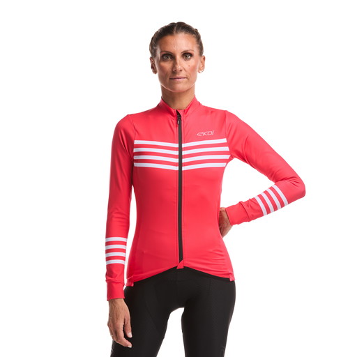 Women's long-sleeve jersey EKOI Perf MARIN Red