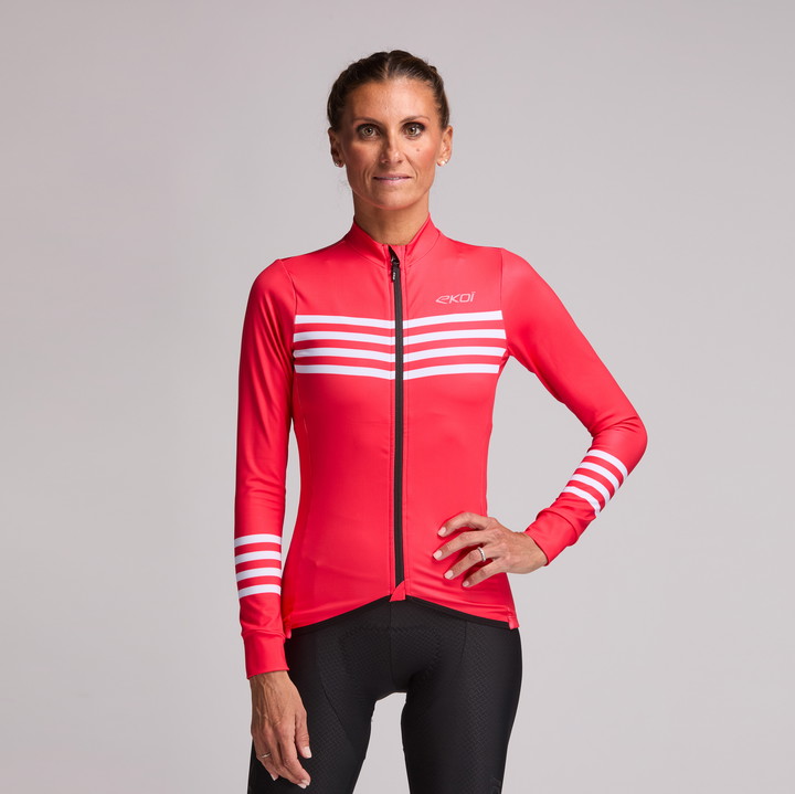 MAILLOT MANCHES LONGUES PERF MARIN ROUGE W