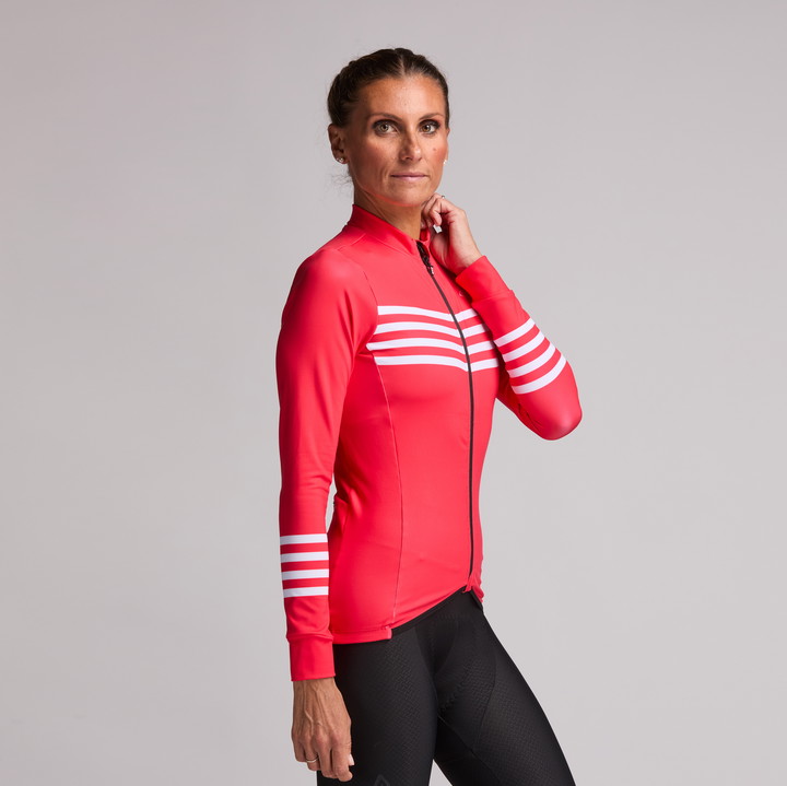 MAILLOT MANCHES LONGUES PERF MARIN ROUGE W
