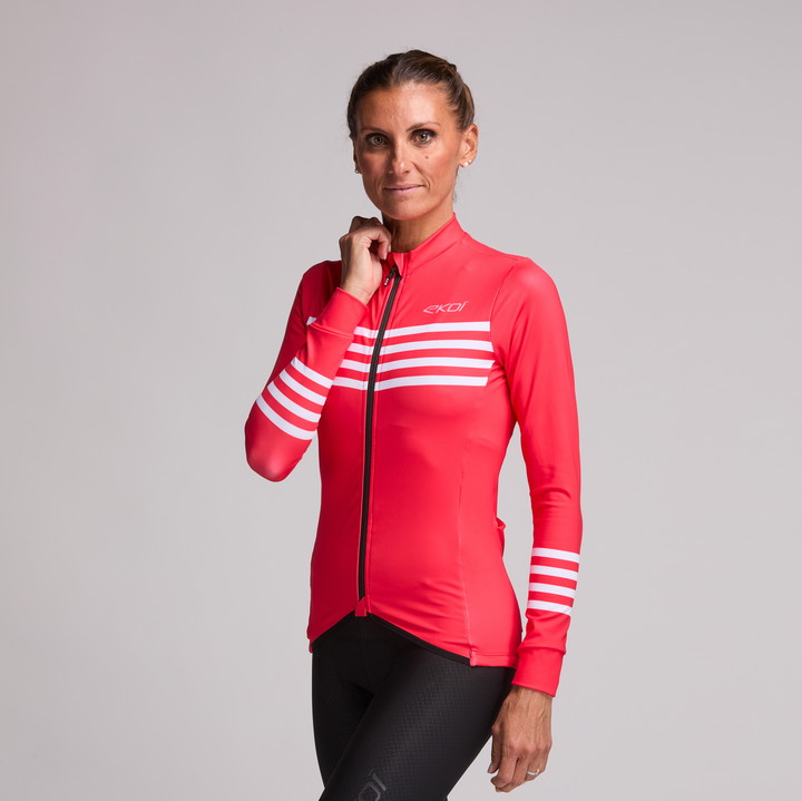 MAILLOT MANCHES LONGUES PERF MARIN ROUGE W