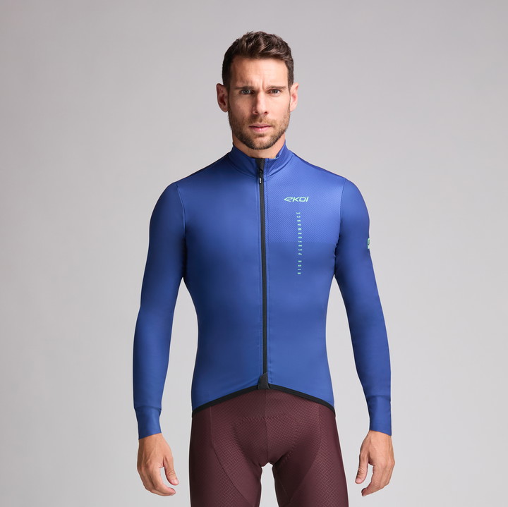 Langarmtrikot EKOI Perf CHALLENGER Marineblau