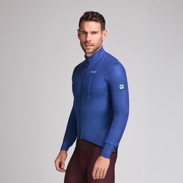 Langarmtrikot EKOI Perf CHALLENGER Marineblau