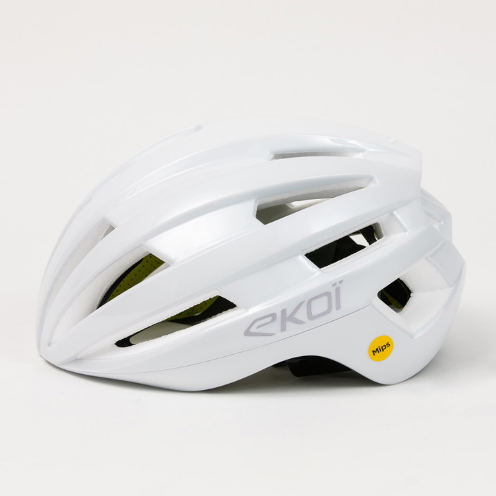 Casque EKOI GARA FULL WHITE COVERING
