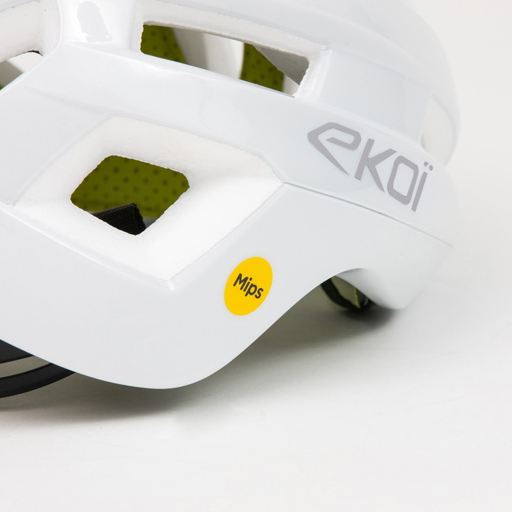 Casque EKOI GARA FULL WHITE COVERING