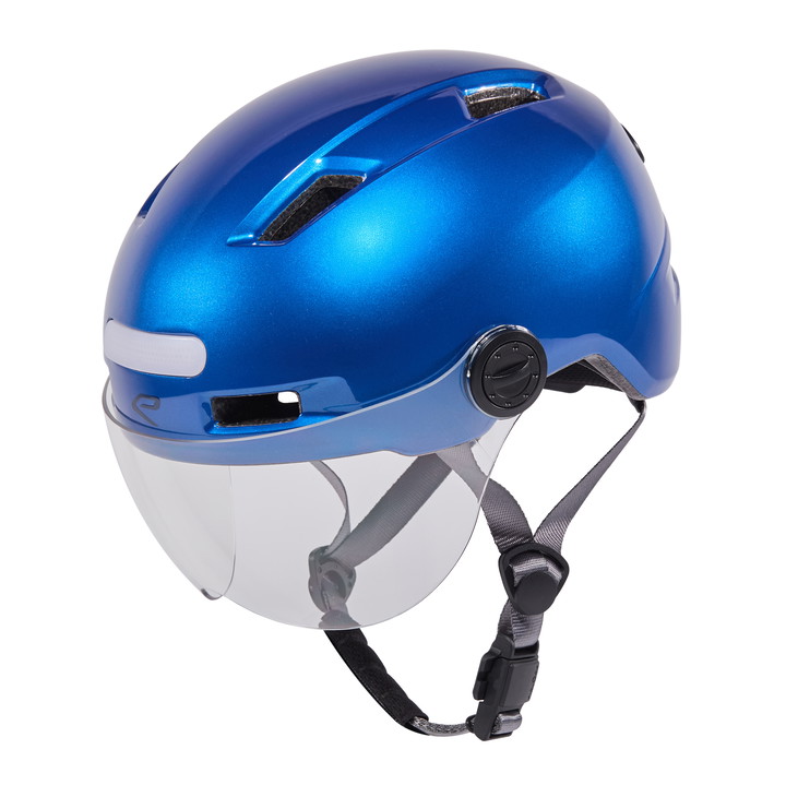 Kask miejski EKOI Perf CITY STYLE Niebieski z Ekranem