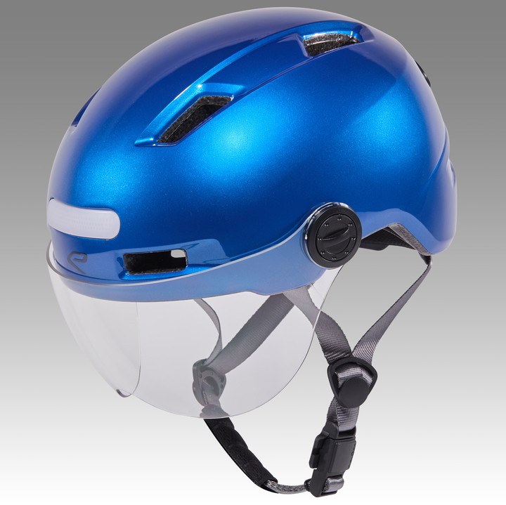 Kask miejski EKOI Perf CITY STYLE Niebieski z Ekranem