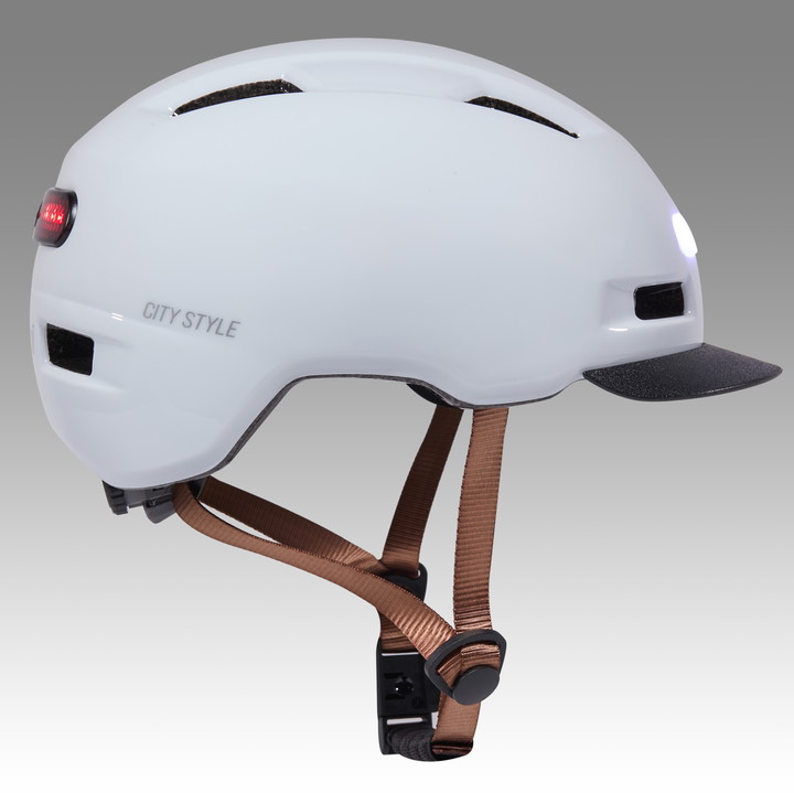 CASQUE EKOI CITY STYLE BLANC VISIERE 