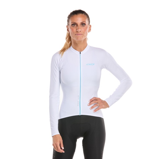 Trøje lange ærmer dame EKOI Racing SUPERSOFT Hvid