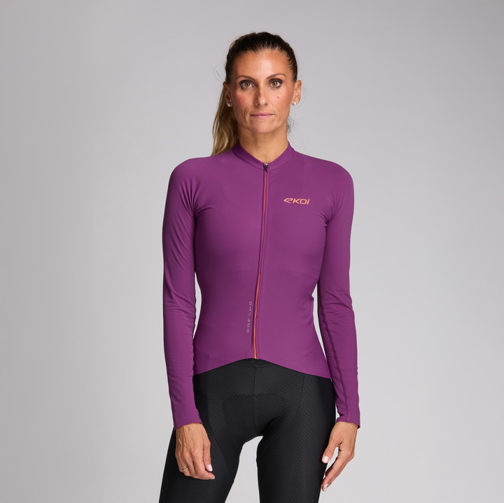 MAILLOT MANCHES LONGUES PERF SUPERSOFT VIOLET W