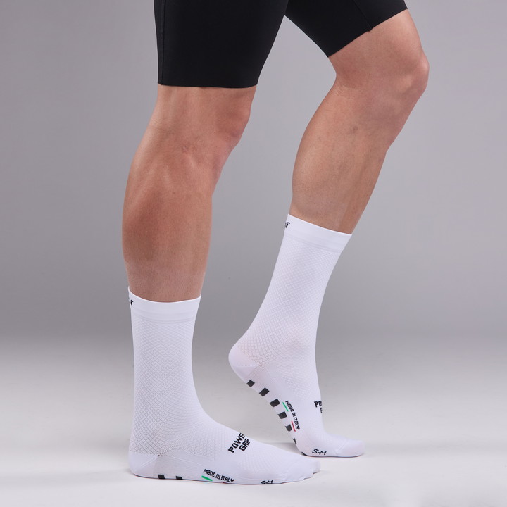 CHAUSSETTES PRO RACING POWERGRIP 18 cm Blanc